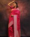 Amazing Classical Banarasi Silk Saree With Same Blouse thumb 2