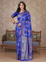 traditinal Beautiful style Banarasi Silk Saree thumb 1