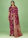 traditinal Beautiful style Banarasi Silk Saree thumb 6