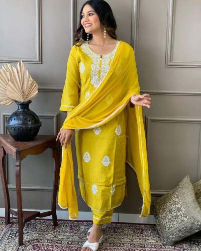Beautiful And Classical Pure Vicose Chanderi kurta set