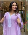 Beautiful Georgette Kurti Bottam Dupatta thumb 2
