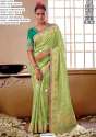 Meenakari Presenting Party Wear Designer Un-stitched Saree With Blouse thumb 4