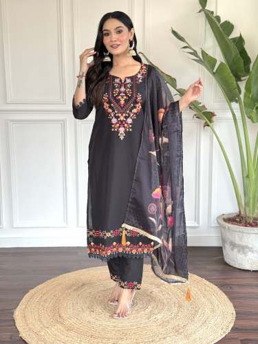 Premium And Luxriours Chanderi Top Bottam Dupatta