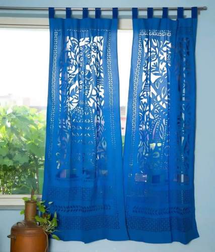 Applique work Curtain by S K Art Crafts