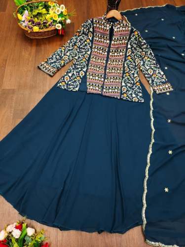 Exclusive Fox Georgette Lehenga With Sequence Work