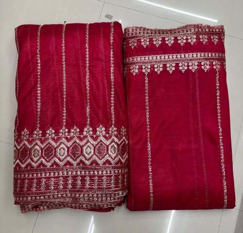 Duppata and Daman concept With Beads Embroidery work