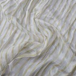 Dyeable Tissue zari lines Fabric