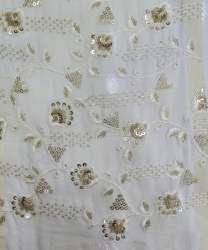 Dyeable Viscose Embroidery work