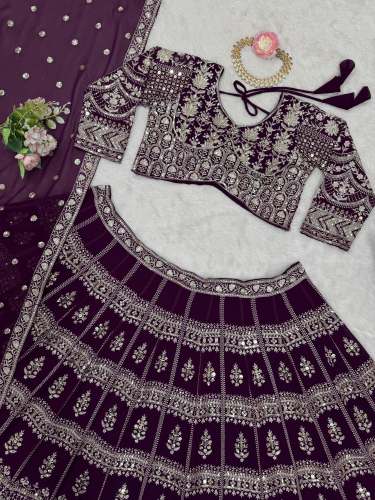 New Launching Deshigner Sequnce Work Lehenga
