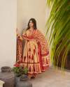 New Lunching Anarkali Kurti With New Style Saganeri Print