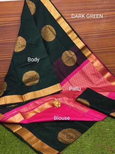 Presenting Breathable Organic Soft Lichi Silk Banarasi Sarees