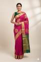Presenting Breathable Organic Soft Lichi Silk Banarasi Sarees thumb 1