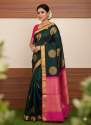 Presenting Breathable Organic Soft Lichi Silk Banarasi Sarees thumb 3