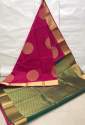 Presenting Breathable Organic Soft Lichi Silk Banarasi Sarees thumb 4