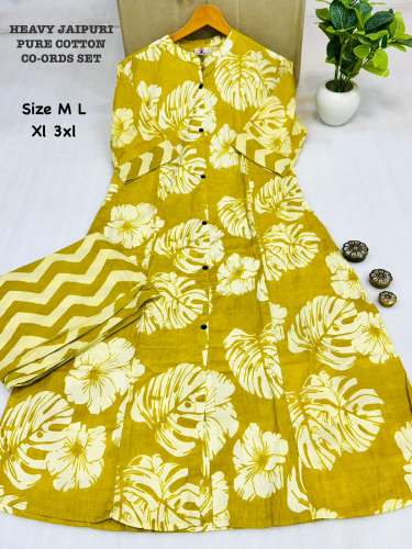 Pure Cotton Jaipuri printed Cotton Co Ord Set