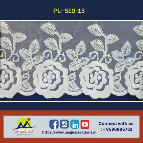 Embroidered Organza Laces
