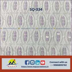 Sequins Schiffli Embroidery Fabric 