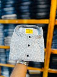 cotton Fabric Mens Printed Shirt