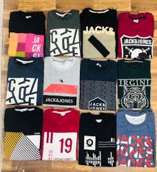 Polyester Fabric Printed Mens T shirt