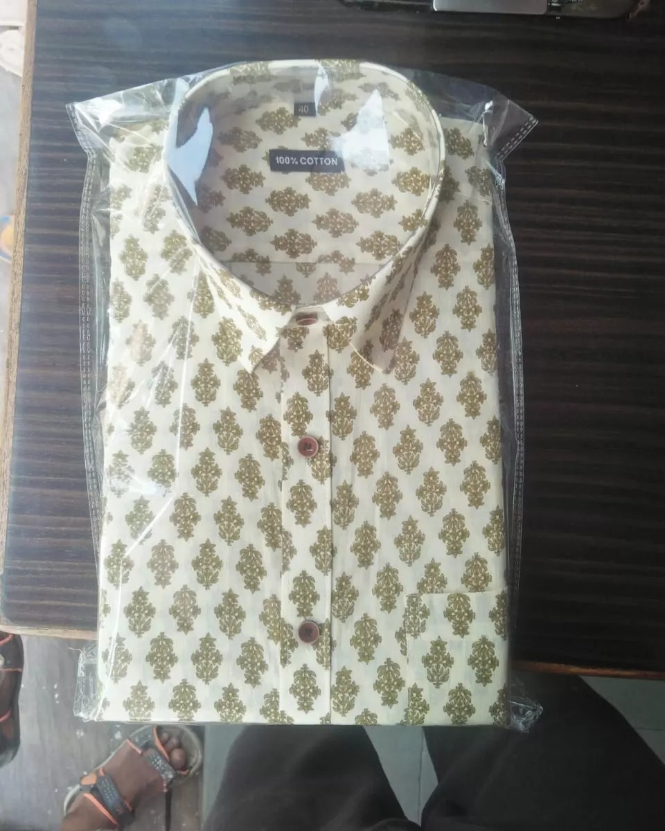 cotton printed  half sleeves shirt 