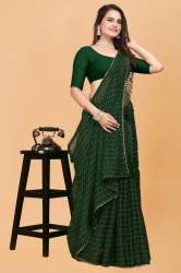 Bandhani print saree