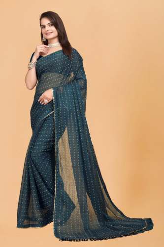 Beautiful Job Work Of Bandhani Print