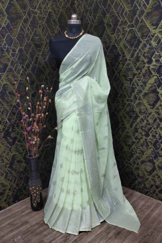 Exclusive Foil Print Job Work Saree