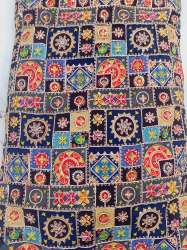 Pure natural crepe with position print