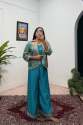 Chinon Fabric Embroidery Work Indo Western Dress	