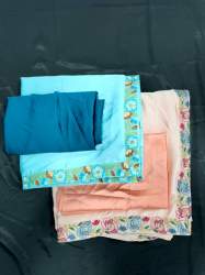 Exclusive Designer Japan Satin floral lace Saree With Readymade Blouse