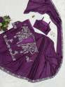 Superhit Embroidery Work Ready To Wear Saree With Koti thumb 14