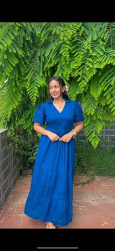 blue puff maxi 