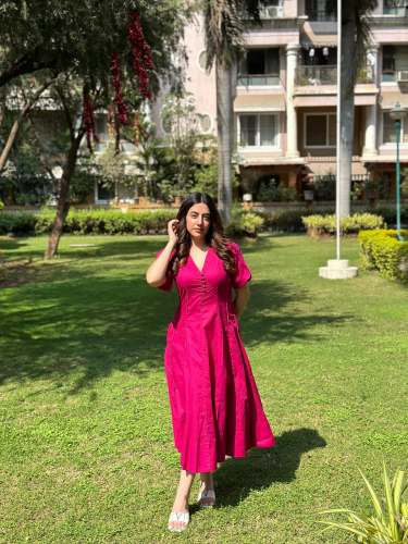 pink  maxi dress 