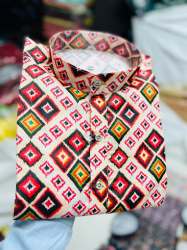 Diamond Print Mens Kurta