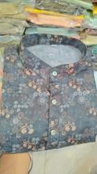 Gray Colour Mens Kurta