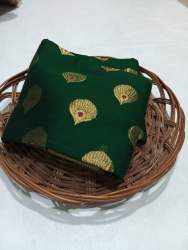 Chanderi Green Silk Saree 