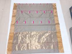 Gray Chanderi Silk Saree 