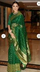 Green Chanderi Silk Saree 