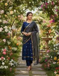 Pure Chanderi Handloom Ready Made Suit