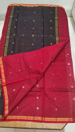  Red Chanderi Silk Saree 