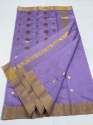 Soft silk lightweight Handloom Chanderi Saree thumb 4