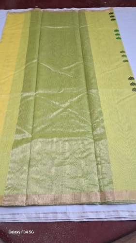 Yellow Chanderi Silk Saree 