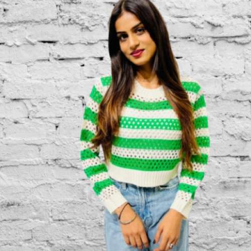 Stripped Line Top by Lelaa co