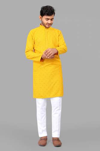 Haldi Wear Mens Kurta