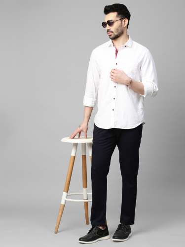 Classic Slim Fit Poly Cotton Men Trouser