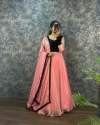 Fendy Silk 9000 Velvet Sequence Work Gown With Dupatta thumb 3