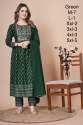Heavy Faux Georgette Sequence Work Kurti Pant Set thumb 2