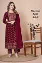 Heavy Faux Georgette Sequence Work Kurti Pant Set thumb 3