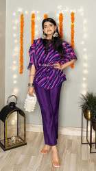 Heavy Georgette Fancy Georgette Silk Co Ord Set