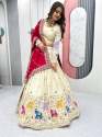 Pure Tissue Silk Sequence Work Lehenga Choli With Dupatta